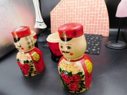 2 tall nesting dolls c